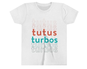 Tutus and Turbos Mädchen T-Shirt - Perfekt für Autoverliebte Prinzessinnen!