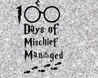 100 days of Mischief Managed SVG