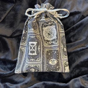 Metaphysical Tarot Card Bag/Tarot Pouch/drawstring bag