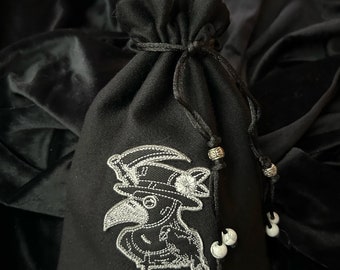 Plague Doctor Tarot Card Bag/Tarot Pouch