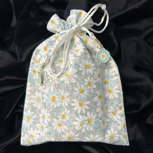 Daisy Tarot Card Bag/Tarot Pouch/drawstring bag