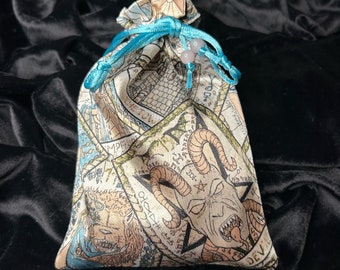 Deluxe Tarot Card Bag/Tarot Pouch/drawstring bag