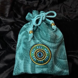 Mandala Tarot Card Bag/Tarot Pouch/tasje met trekkoord