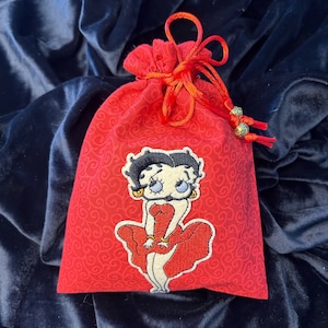 Betty Boop Tarot Card Bag/Tarot Pouch/drawstring bag