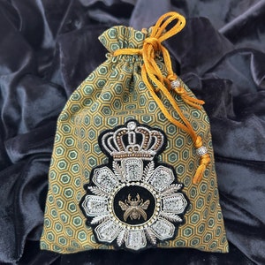 Queen Bee Tarot Card Bag/Tarot Pouch/drawsting bag