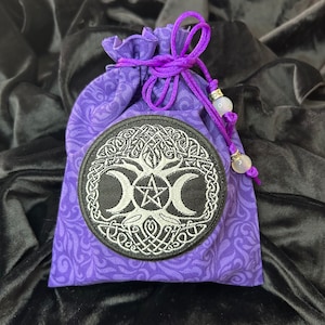 Wiccan/Tree of life Tarot Card Bag/Tarot Pouch/drawstring bag