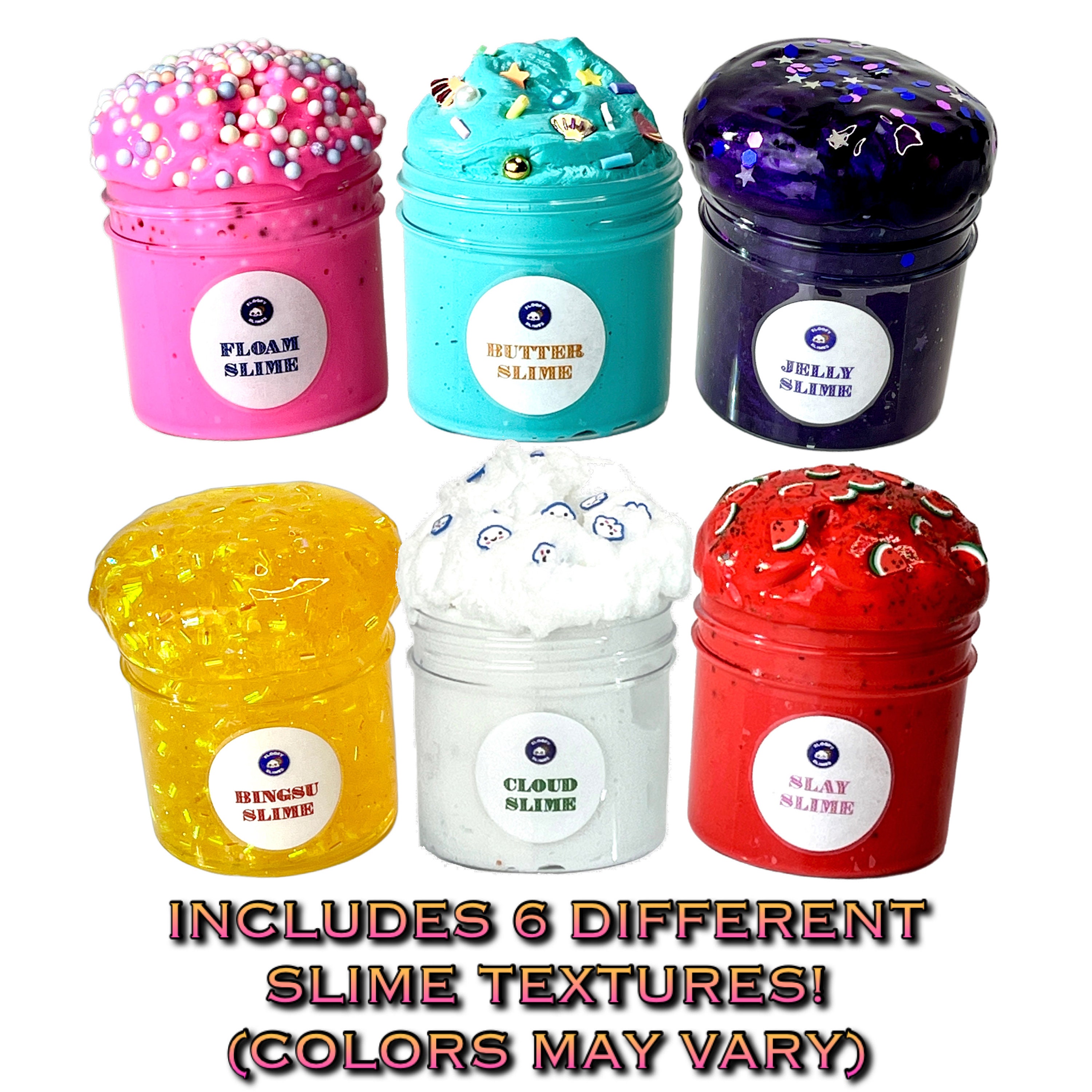 Slime Textures 6-pack Scented 2.5oz Mystery Box Surprise Kids 