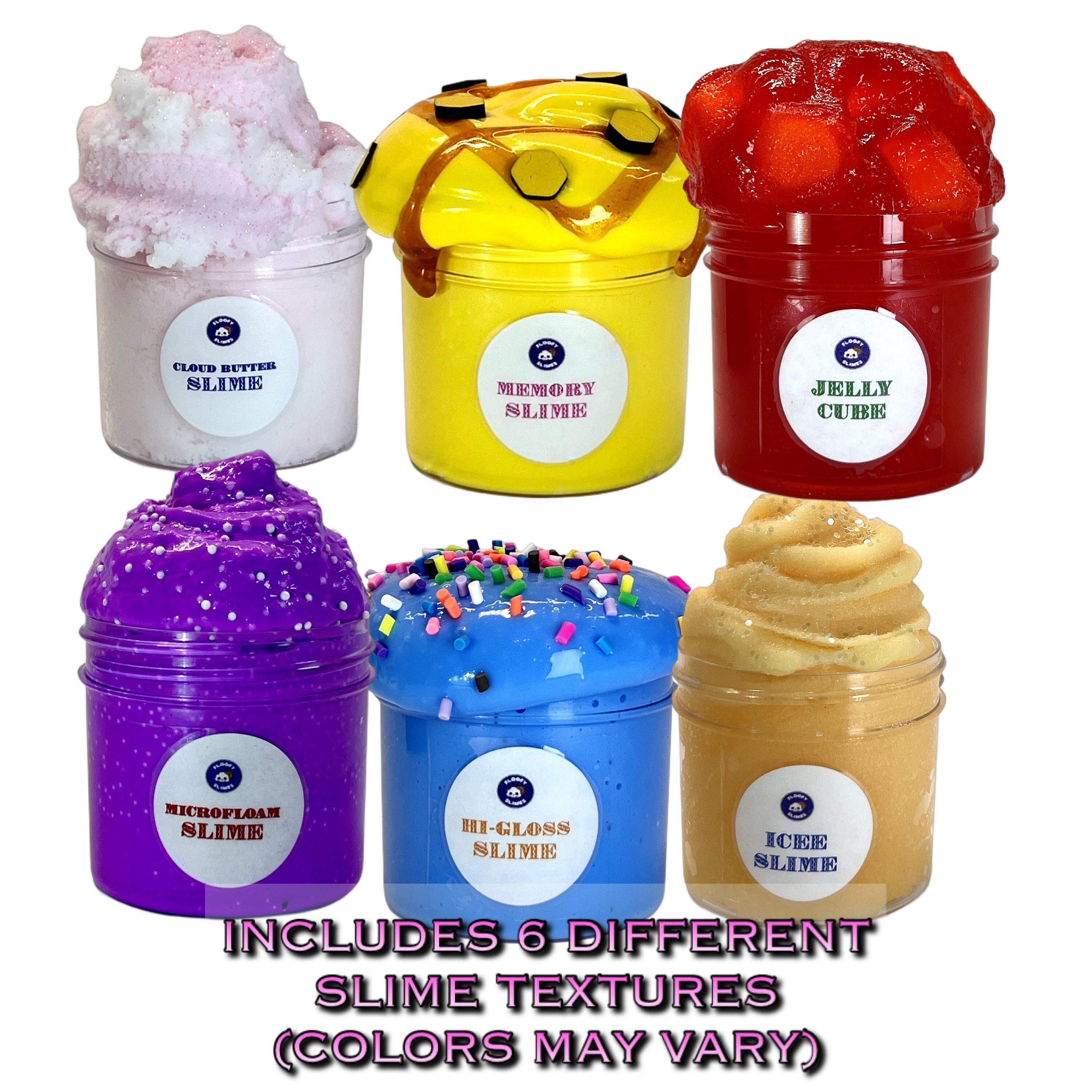 15 Oz. Slime Textures II 6pack Scented 2.5oz Ea. Mystery Box Etsy