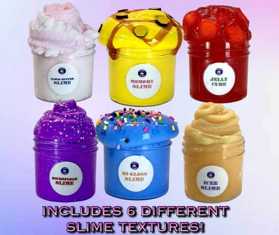 Slime Textures 6-pack Scented 2.5oz Mystery Box Surprise Kids 