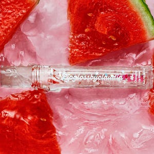 Watermelon Color Changing Lip Gloss | High Shine | Cruelty Free Lip Gloss | Moisturizing | Lip Stain | Fruit Lip Gloss | Non Sticky | Pink