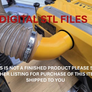DeWalt DW735 Planer 45deg Dust collection Elbow STL Files