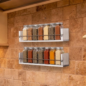 wall mounted spice rack