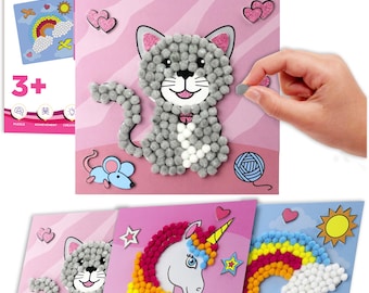 Little Jupiter DIY Pom Pom Art - Makes 10 Art Pieces for