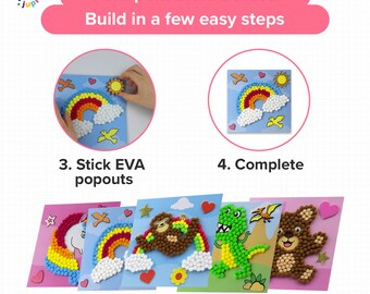 JSRQT Kit D'art de Peinture Pom Pom Licorne,Artisanat avec Pompons,Kit Créatif Pompons, Projets D'artisanat Parfaits pour Débutants,Cadeaux pour Filles et Garçons JSRQT Kit D'art de Peinture Pom Pom Licorne,Artisanat avec Pompons,Kit Créatif Pompons, Projets D'artisanat Parfaits pour Débutants,Cadeaux pour Filles et Garçons