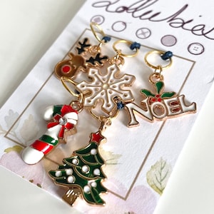 Set mit 5 Maschenmarkierern zum Stricken – Weihnachten Nr. 2