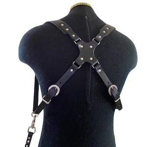 Camera Harness - Leather Chest Harness - Full Grain Latigo Leather - Handmade In Portland, Oregon