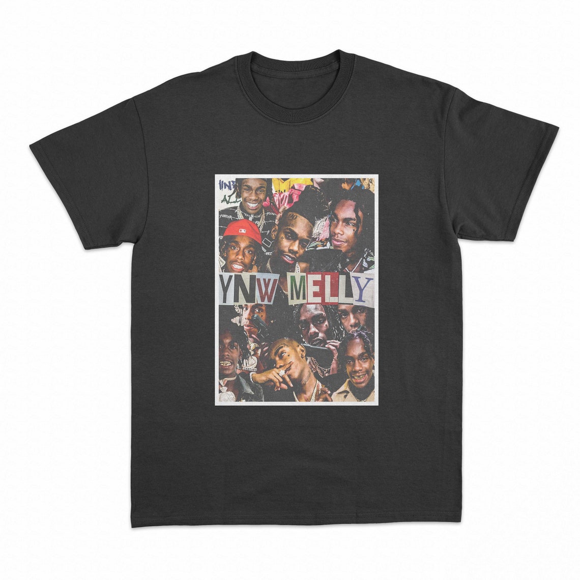 YNW Melly Collage Shirt Style T-shirt Tee Tshirt - Etsy