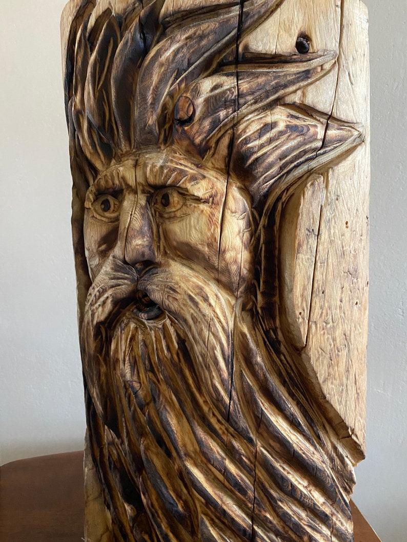 Wood Spirit Home Decor Wood Chainsaw Carving
