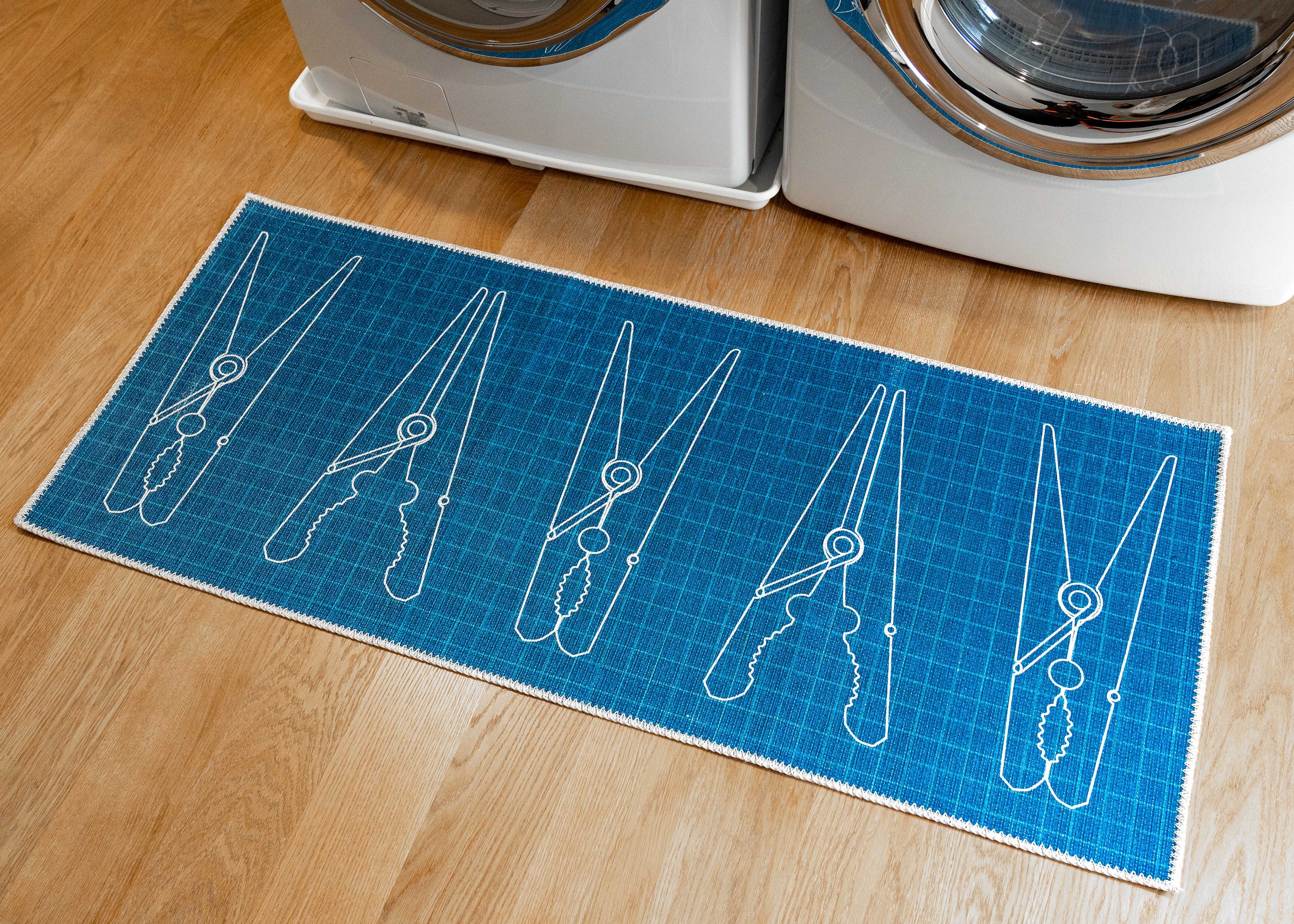 24x56 alfombra de lavandería alfombras de área de goma | Etsy