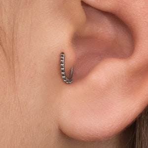 Rook Earring Surgical Steel, Tragus Earring, Clicker Hoop, Forward Helix Clicker, Tragus Piercing, Conch Ring, Cartilage Ring