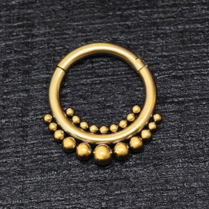 Septum Clicker Hoop Surgical Steel, Daith Clicker Earring, Septum Ring, Daith Piercing, Septum Jewelry, Septum Hoop, Daith Earring