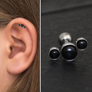 Cartilage Curved Bar Earring Surgical Steel Helix Curved Barbell Earring Cartilage Piercing Helix Piercing Barbell Piercing Etsy