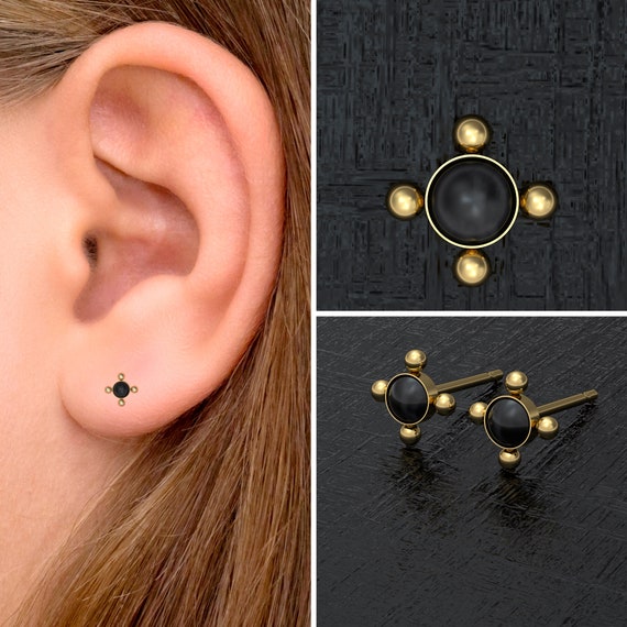 Tiny surgical steel stud earrings deals