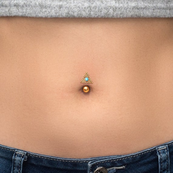 Turquoise belly ring sale