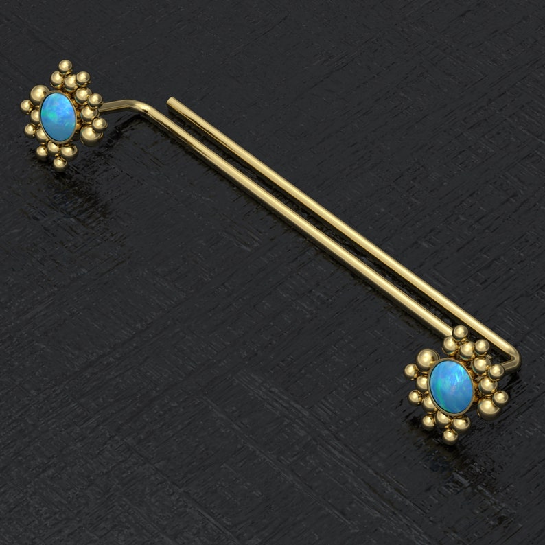 Threader Earrings Opal Drop Earrings Everyday Earrings Double Sided Earrings Stem Earrings Drop Dangle Earrings Surgical Steel
