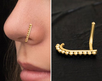 Nose Stud Ring Surgical Steel, Nose Hoop With Stud, Nose Ring, Nose Piercing, Nose Earring, Nose Pin, Nose Jewelry 22g 20g 18g 16g