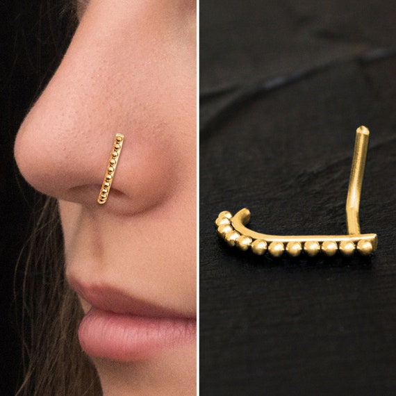 Buy Nose Ring With CZ Surgical Steel Nose Earring Online in India - Etsy