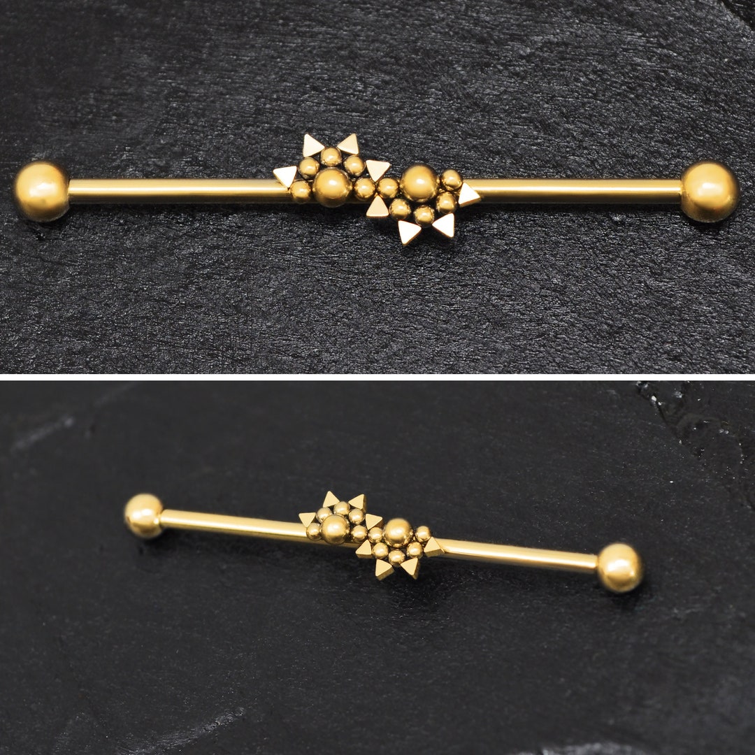 Industrial Piercing Jewelry Surgical Steel, Industrial Barbell 14g — free download