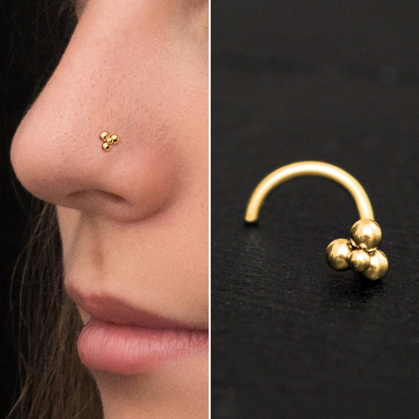 Nose Screw Stud Surgical Steel, Nose Stud Ring, Nose Bone, Nose Earring, Nose Pin, Nostril Jewelry, Nose Piercing 22g 20g 18g 16g