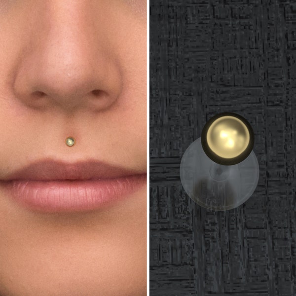 Lip Labret Bioflex, Monroe Lip Ring, Medusa Jewelry, Medusa Lip Stud, Labret Earring, Flat Back Earring, Philtrum Jewelry