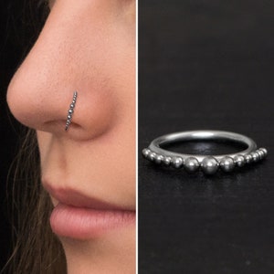 Surgical Steel Nose Ring Hoop, Nose Earring, Nostril Piercing, Nose Hoop 22g 20g 18g, Nostril Ring, Nose Jewelry, Nose Piercing