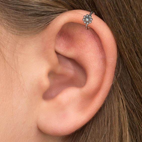 Titanium Tragus Earring Hoop Cartilage Piercing Rook Piercing