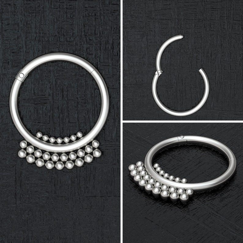 Nipple Ring Titanium Implant Grade Nipple Jewelry Piercing Nipple Clicker Earring Nipple Hoop Jewelry Body Piercing Jewelry