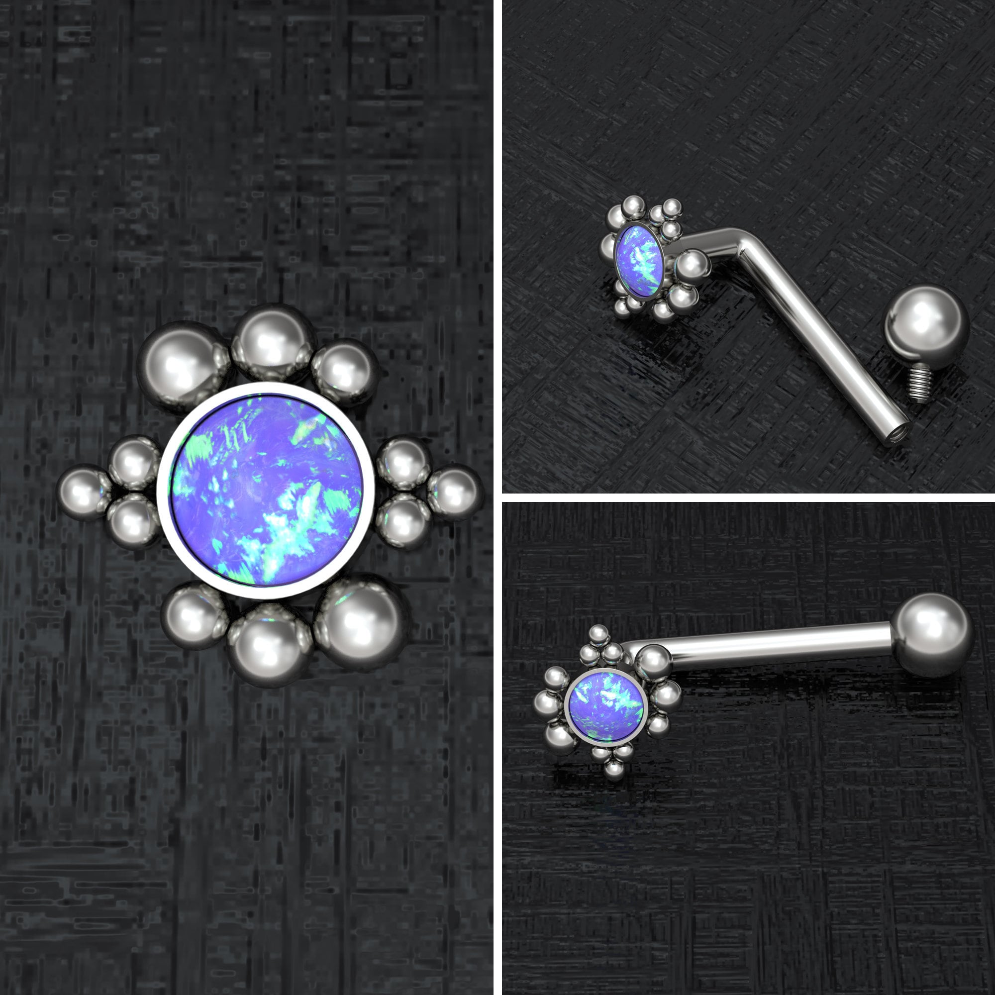 Titanium VCH Piercing Jewelry Opal Clitoral Piercing VCH Etsy