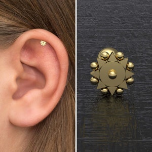 Surgical Steel Conch Barbell, Tragus Earring, Forward Helix Earring, Tragus Barbell Piercing, Cartilage Bar, Forward Helix Stud