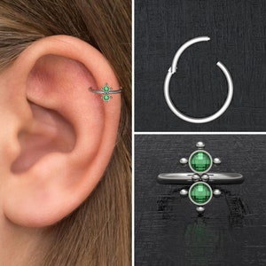 Biżuteria CZ Tragus, kolczyk do chrząstki tytanowej, kolczyk do muszli implantowanej klasy, kolczyk Forward Helix, pierścień Rook, pierścień Clicker do chrząstki
