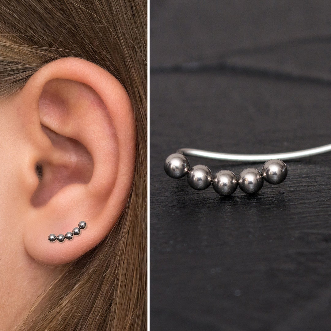 Climber Earrings Surgical Steel Climbing Ear Cuff Earrings Etsy