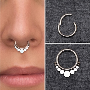 Surgical Steel Septum Ring, Daith Earring, Septum Jewelry, Daith Jewelry, Septum Hoop, Daith Piercing, Septum Clicker Earring