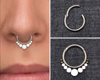 Surgical Steel Septum Ring, Daith Earring, Septum Jewelry, Daith Jewelry, Septum Hoop, Daith Piercing, Septum Clicker Earring