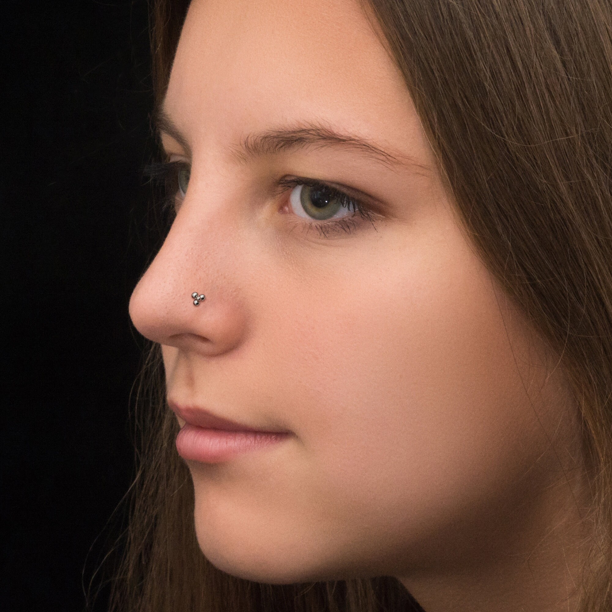 Vite Per Narice In Titanio: Piercing Al Naso Da 20 G Con Gemma - Foto 2