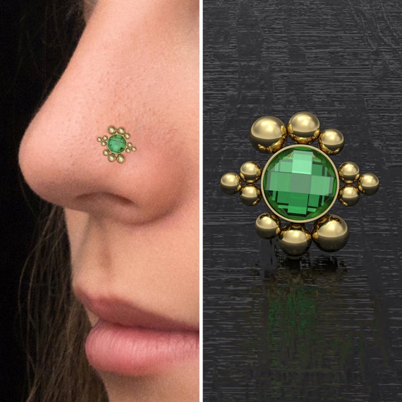 Piercing Al Naso Con Disco In Acciaio - Foto 5