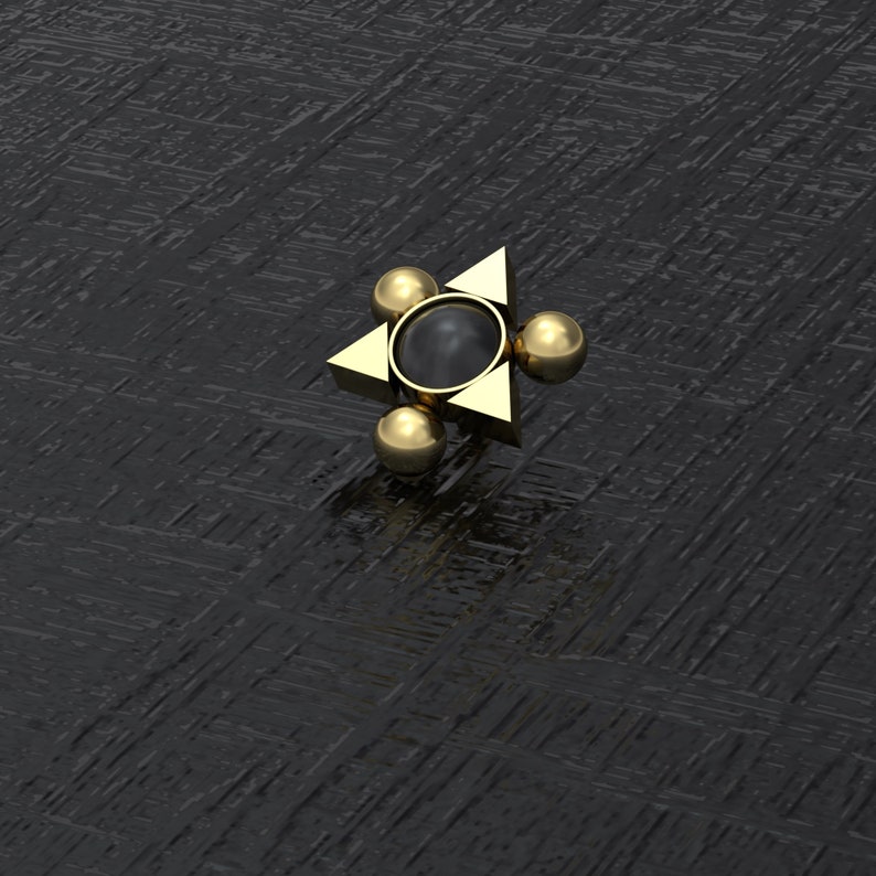 Microdermal Top Body Piercing Jewelry Surgical Steel Dermal Top Onyx Dermal Piercing Internally Threaded Dermal Jewelry 16g 14g