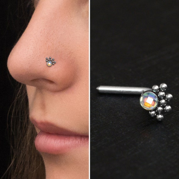 Titanium nose bone best sale stud