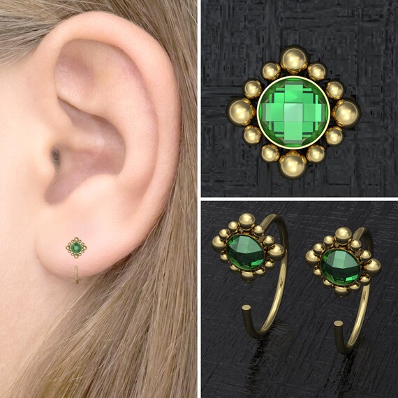 Surgical steel tiny hoop earrings deals
