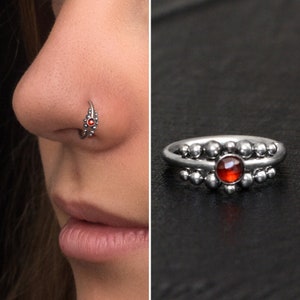 CZ Nose Jewelry Surgical Steel, Nostril Jewelry, Nose Ring Hoop 22g 20g 18g, Nose Earring, Nostril Piercing, Nose Hoop, Nose Piercing