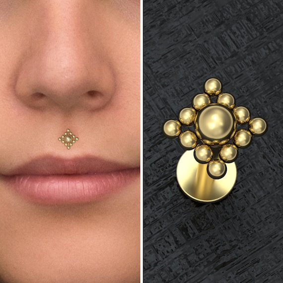 Surgical Steel Lip Ring Lip Jewelry Medusa Piercing Jewelry